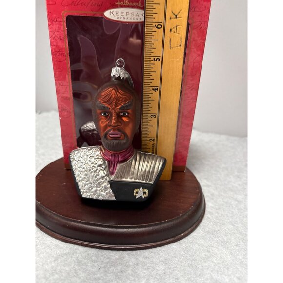 Star Trek Deep Space Nine Lieutenant Commander Worf Hallmark Keepsake Ornament 2 - Picture 4 of 8